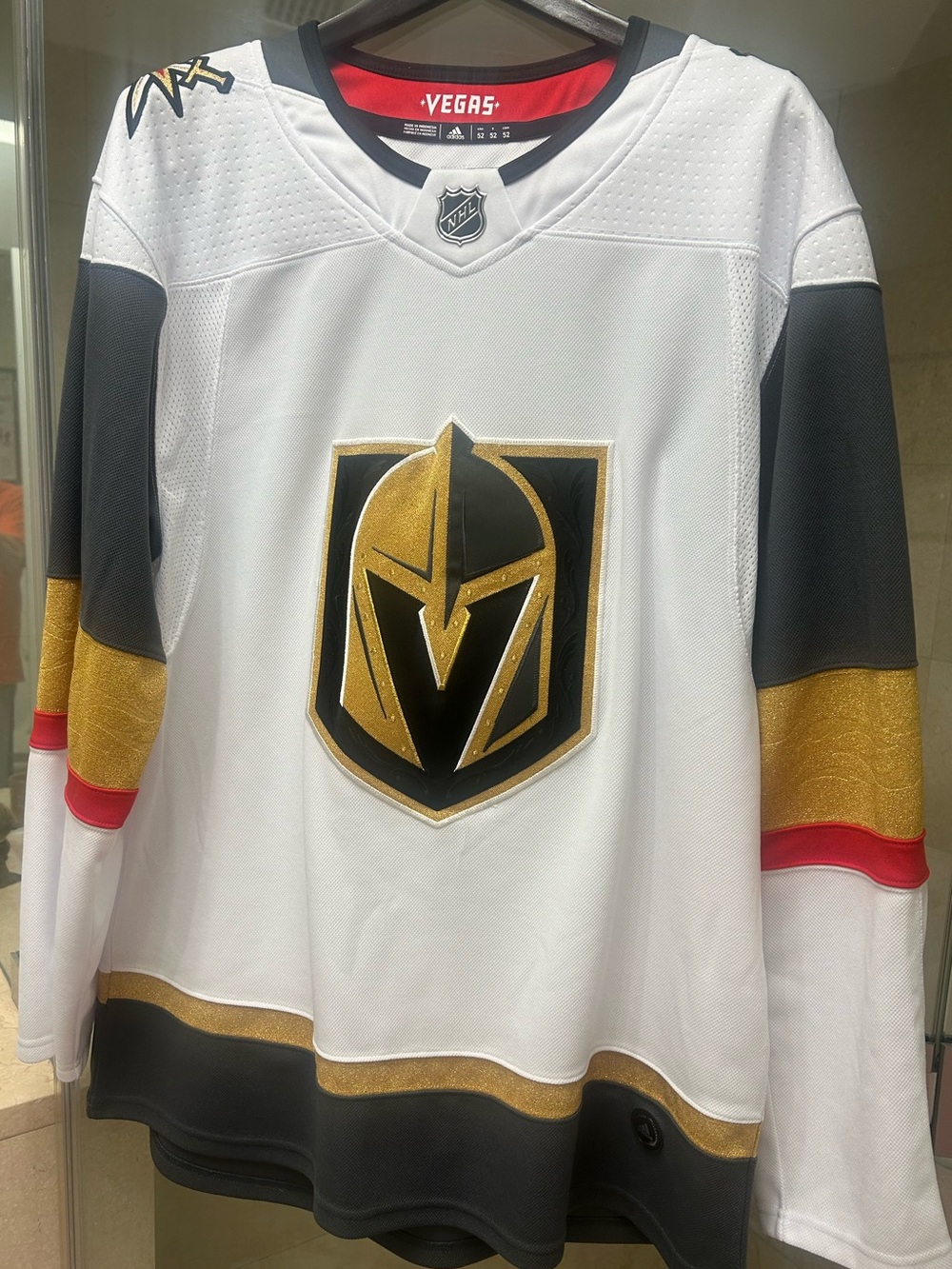 Adidas Vegas Golden Knights White & Gold Men's Hockey Jersey